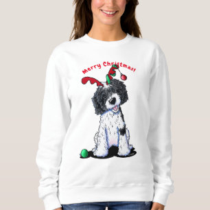 KiniArt Kerstmis DoodleMoji Sweatshirt