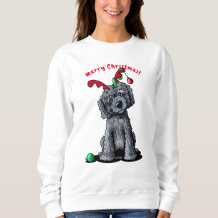 KiniArt Kerstmis DoodleMoji Sweatshirt