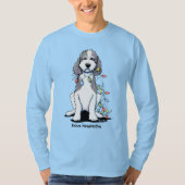 KiniArt kerstparti-doodle T-shirt (Voorkant)
