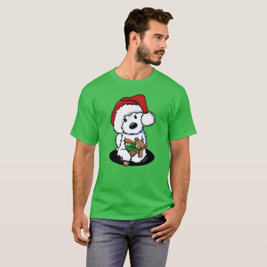 KiniArt kersttastie en Beer T-shirt (Voorkant volledig)