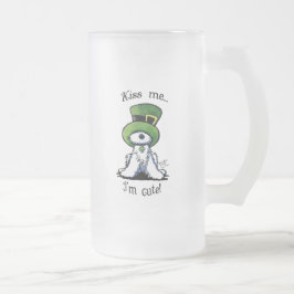 KiniArt Kiss Me Westie Matglas Bierpul