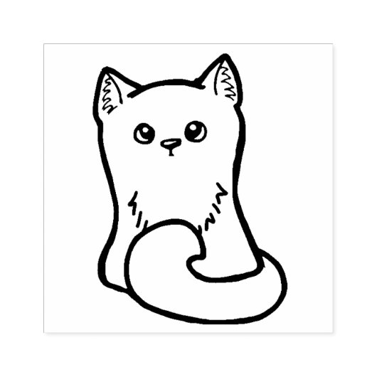 KiniArt Kitten Rubber Stamp Rubberstempel (Afrduk)