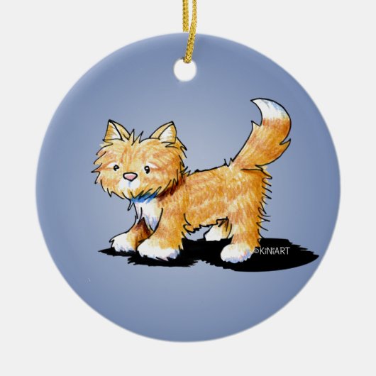 KiniArt Kitty Cat Keramisch Ornament (Voorkant)