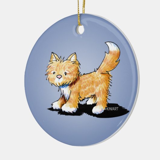 KiniArt Kitty Cat Keramisch Ornament (Links)
