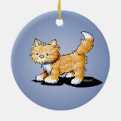 KiniArt Kitty Cat Keramisch Ornament (Achterkant)
