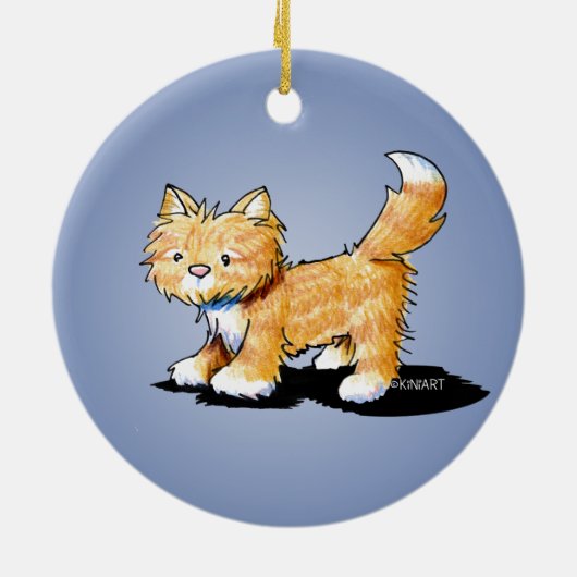 KiniArt Kitty Cat Keramisch Ornament (Achterkant)
