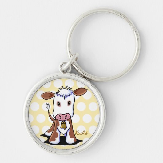 KiniArt Koe Sleutelhanger (Voorkant)