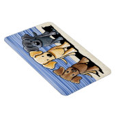 KiniArt Labrador Beach Trio Flexi Magnet Magneet (Rechterzijde)