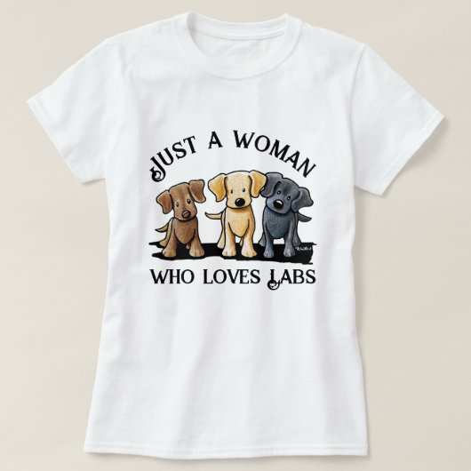 KiniArt Labrador Lover T-Shirt (Design voorkant)