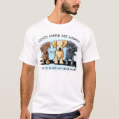 KiniArt Labrador Trio T-shirt (Voorkant)