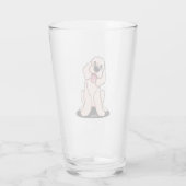 KiniArt Lachende DOODLE Glas (Achterkant)