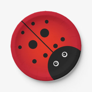 KiniArt Ladybug Papier Borden Papieren Bordje