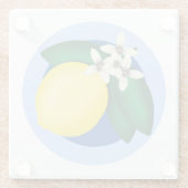 KiniArt Lemon Glazen Onderzetter (Achterkant)