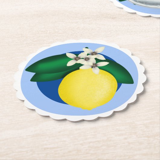 KiniArt Lemon Onderzetter (Gekanteld)