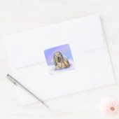 KiniArt Lhasa Angel Square Sticker (Envelop)