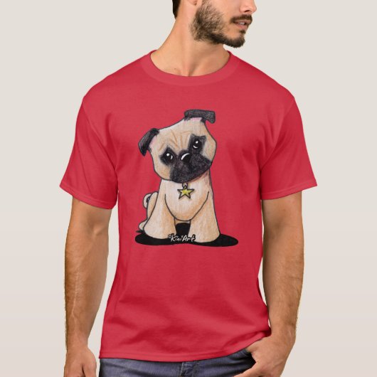 KiniArt Liberty Pug T-shirt (Voorkant)