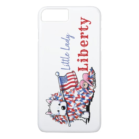 KiniArt Liberty Westie Portrait Case-Mate iPhone Case (Achterkant)