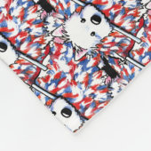 KiniArt Liberty Westie Portrait Fleece Deken (Hoek)