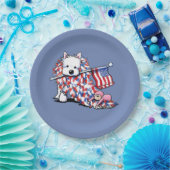 KiniArt Liberty Westie Portrait Papieren Bordje (Feest)