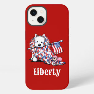 KiniArt Liberty Westie Portret iPhone 13 Hoesje