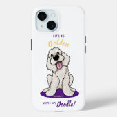 KiniArt Life is Golden DOODLE Case-Mate iPhone Case (Achterkant)