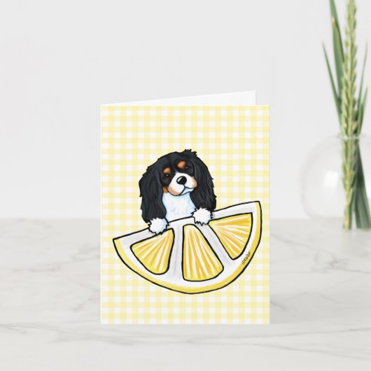 KiniArt Life Lemons Cavalier Card Bedankkaart (Voorkant)