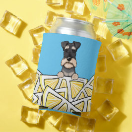 KiniArt Life Lemons Schnauzer Koelbox Blikjeskoeler
