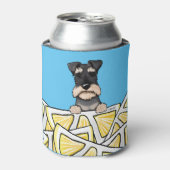 KiniArt Life Lemons Schnauzer Koelbox Blikjeskoeler (Blikje Voorkant)