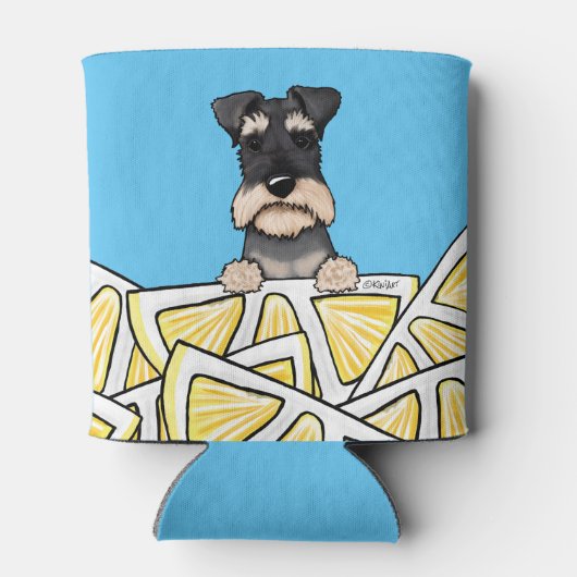 KiniArt Life Lemons Schnauzer Koelbox Blikjeskoeler (Achterkant)