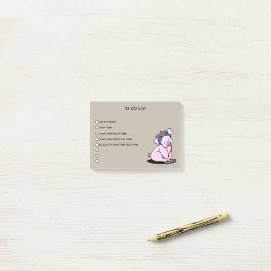 KiniArt Little Piggies Note Pad (Op bureau)