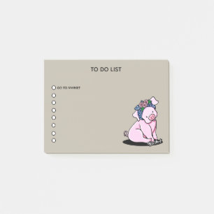 KiniArt Little Piggies Note Pad