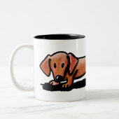 KiniArt Little Red Doxie Mok (Links)