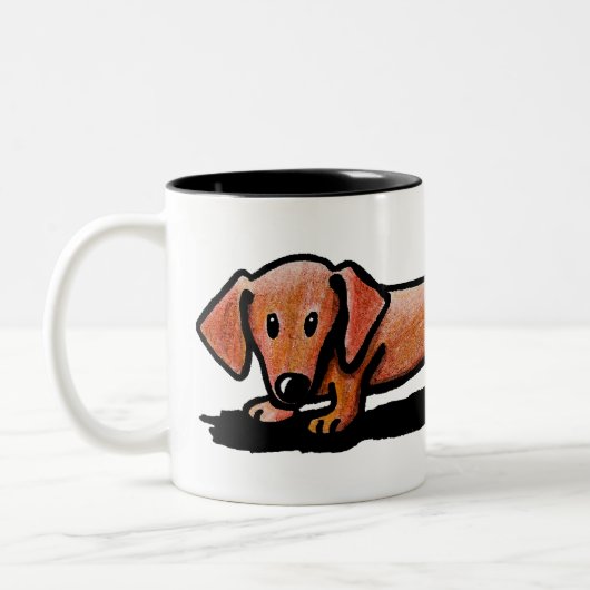 KiniArt Little Red Doxie Mok (Links)