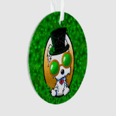 KiniArt Lucky Clover Westie Ornament (voorkant)
