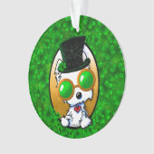 KiniArt Lucky Clover Westie Ornament (voorkant)