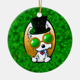 KiniArt Lucky Westie Keramisch Ornament