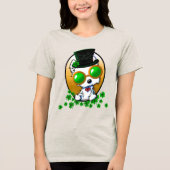 KiniArt Lucky Westie Tri-Blend Shirt (Voorkant)