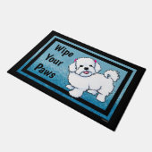 KiniArt Maltese Doormat Deurmat (Schuin)