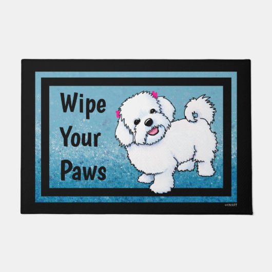 KiniArt Maltese Doormat Deurmat (Voorkant)