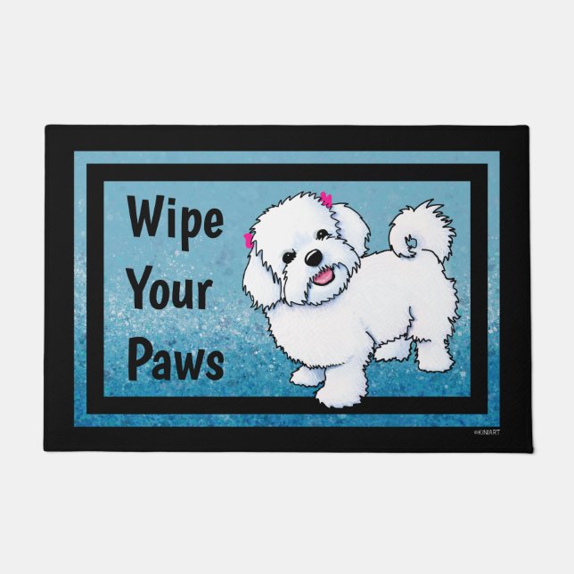 KiniArt Maltese Doormat Deurmat (Voorkant)