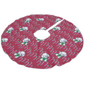 KiniArt Maltese kerstboomrok Imitatie Linnen Kerstboom Kleed (Gekanteld)