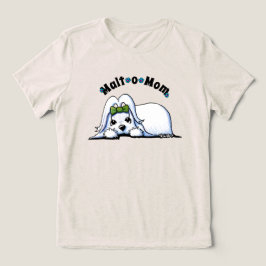 KiniArt Maltese mama Tri-Blend Shirt