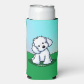 KiniArt Maltese Seltzer Blikjeskoeler (Seltzer Voorkant)