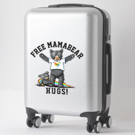 KiniArt Mama Beer Hugs Sticker