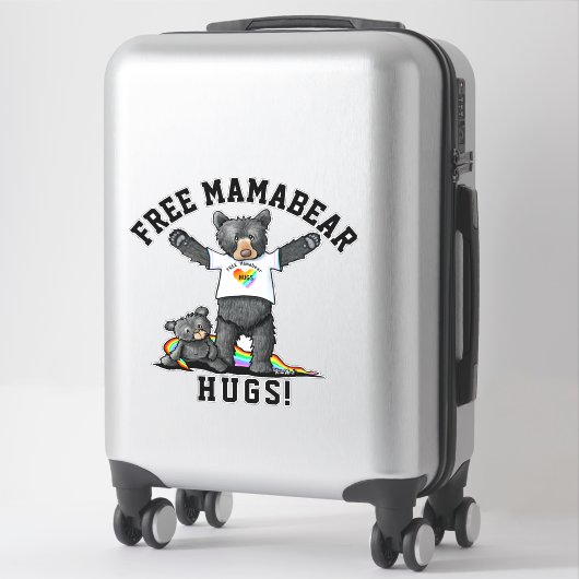 KiniArt Mama Beer Hugs Sticker (Koffer)