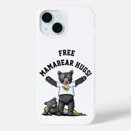 KiniArt Mamabeer Hugs iPhone 15 Case
