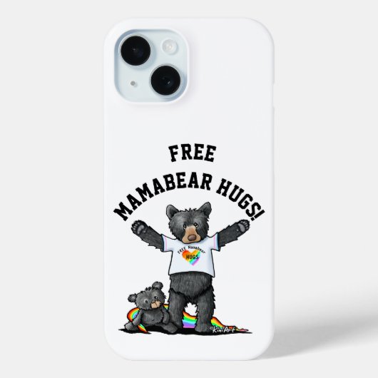 KiniArt Mamabeer Hugs Case-Mate iPhone Case (Achterkant)
