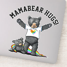 KiniArt Mamabeer Hugs Sticker