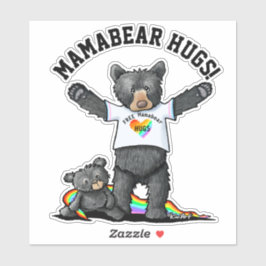 KiniArt Mamabeer Hugs Sticker
