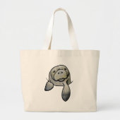 KiniArt Manatee Bag Grote Tote Bag (Voorkant)